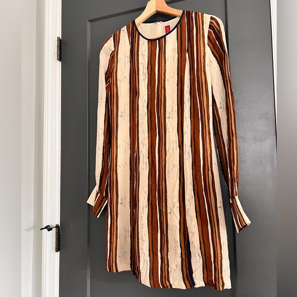 STAUD striped long sleeve mini dress size SMALL (NWT) - Picture 2 of 10